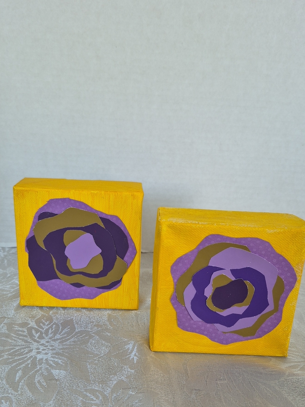 Floral art blocks by Jacy Design